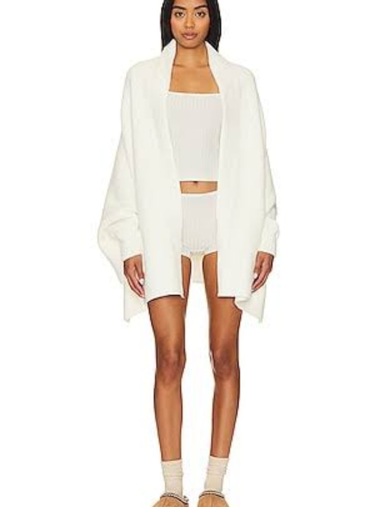 Barefoot Dreams Women's Cozychic Blanket Wrap